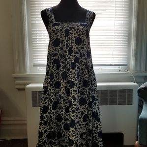 Natalie Martin Blue Floral Maxi Dress S